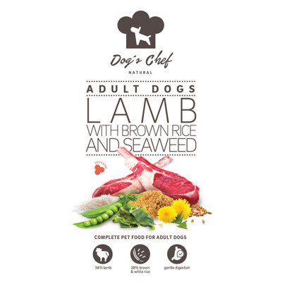 Dog’s Chef LAMB WITH BROWN RICE AND SEAWEED 2kg